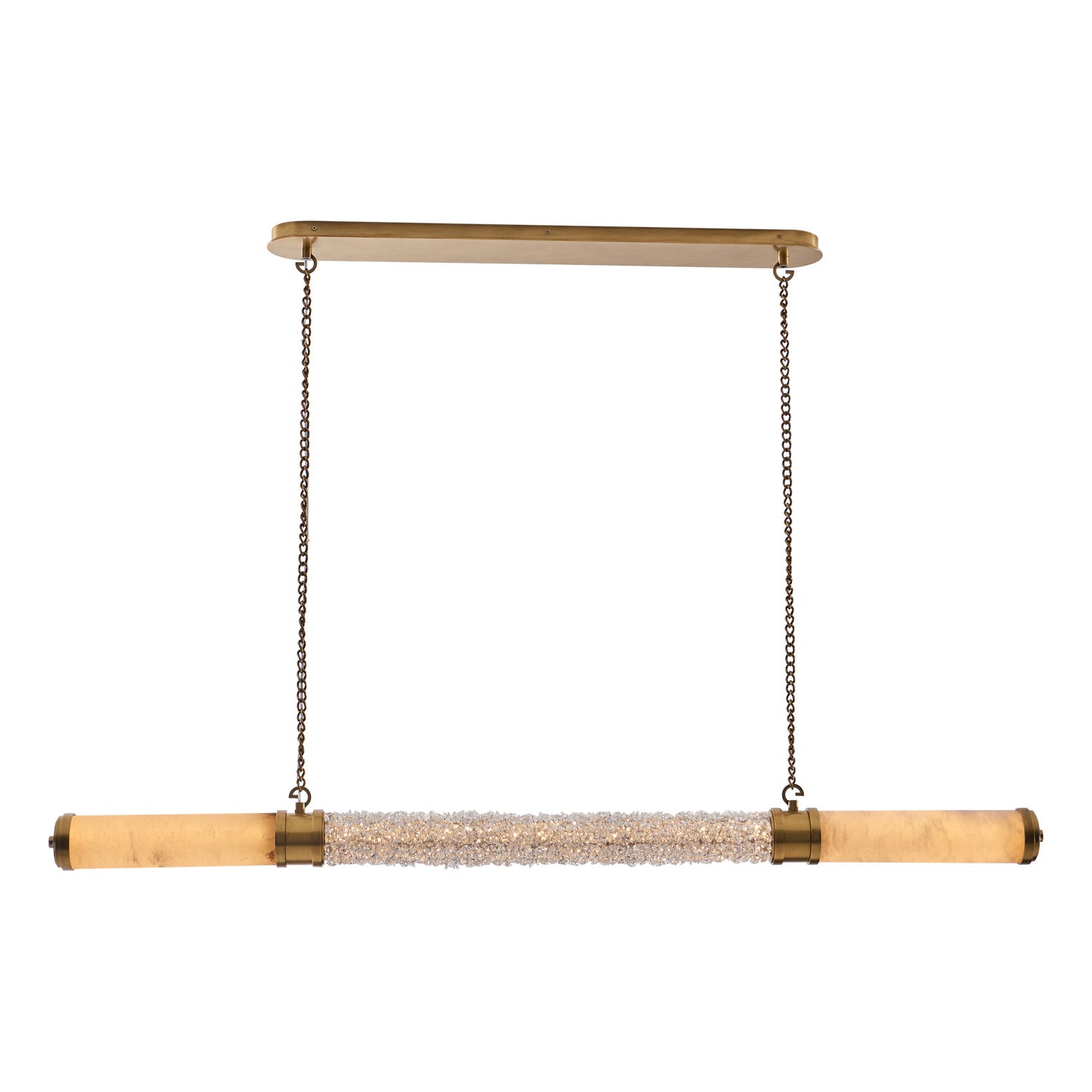 3.5'' Tubo 1 Light True Brass Linear Pendant
