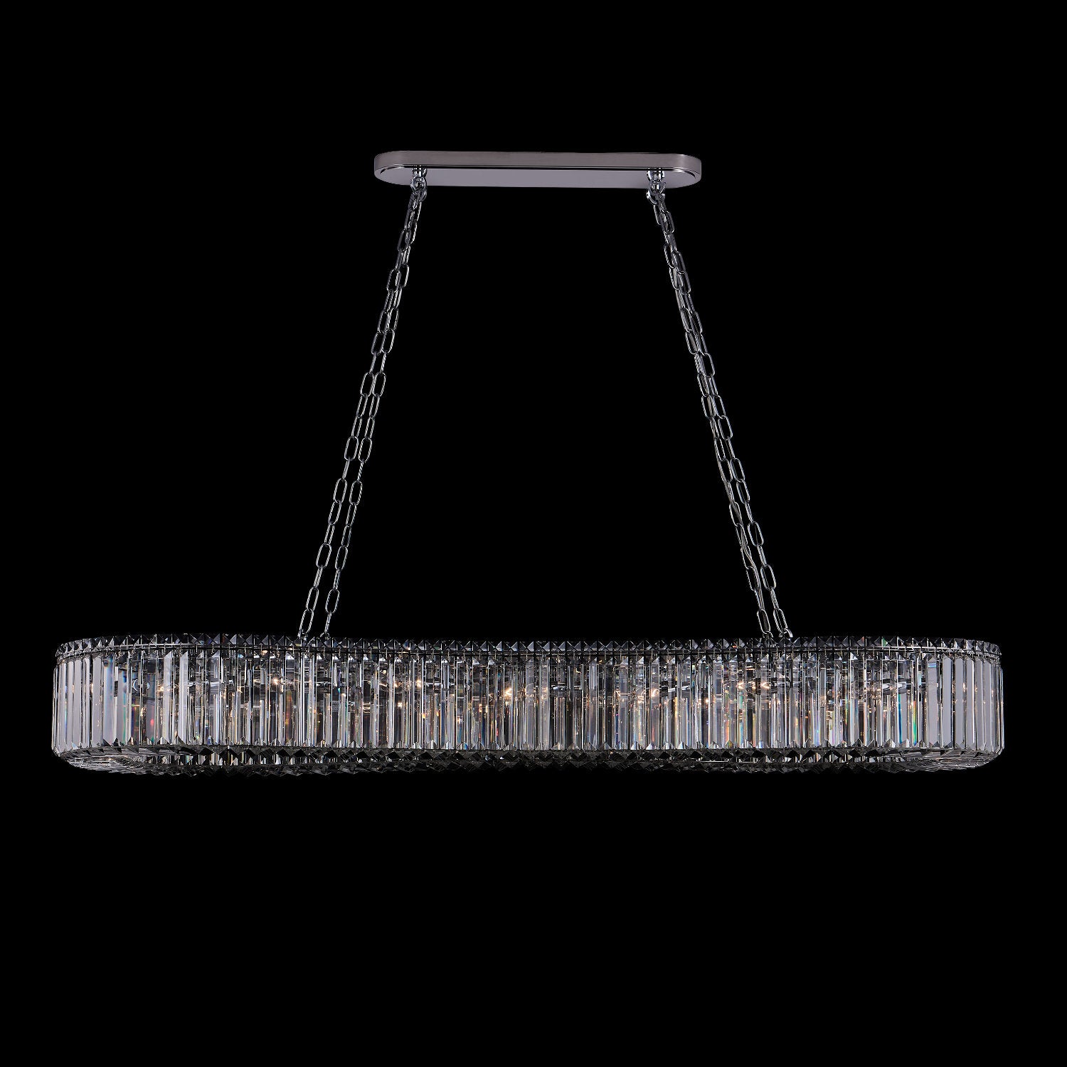 8'' Corda 18 Light Chrome Linear Pendant