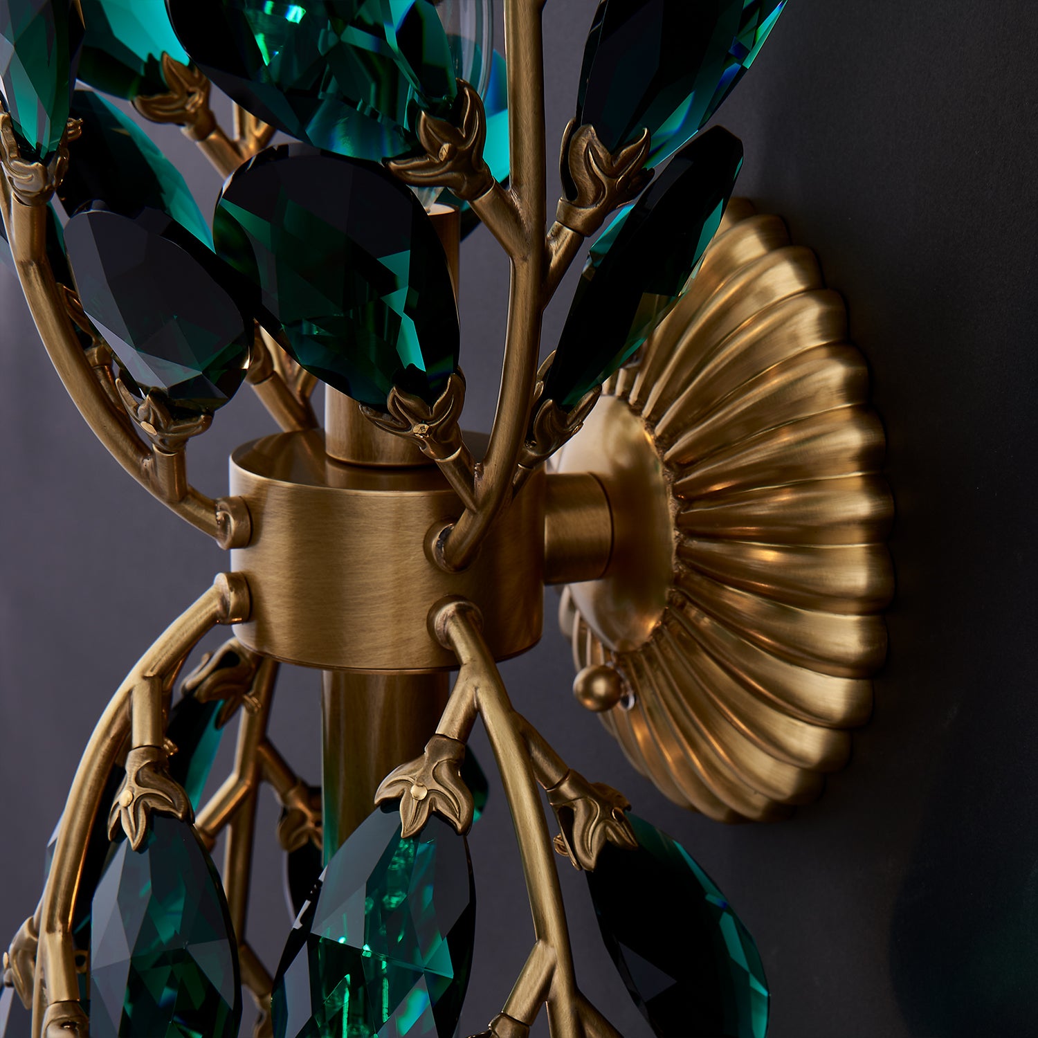 7'' Alloro 2 Light True Brass Wall Sconce