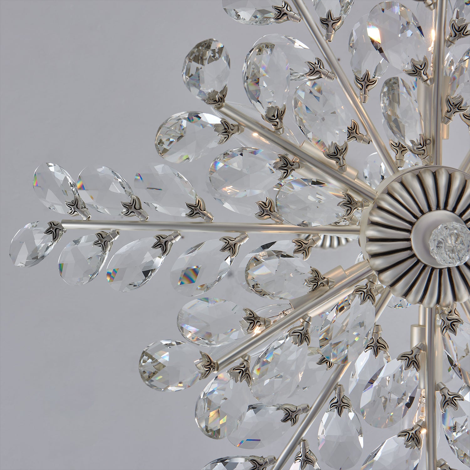 18'' Alloro 6 Light Pewter Chandelier