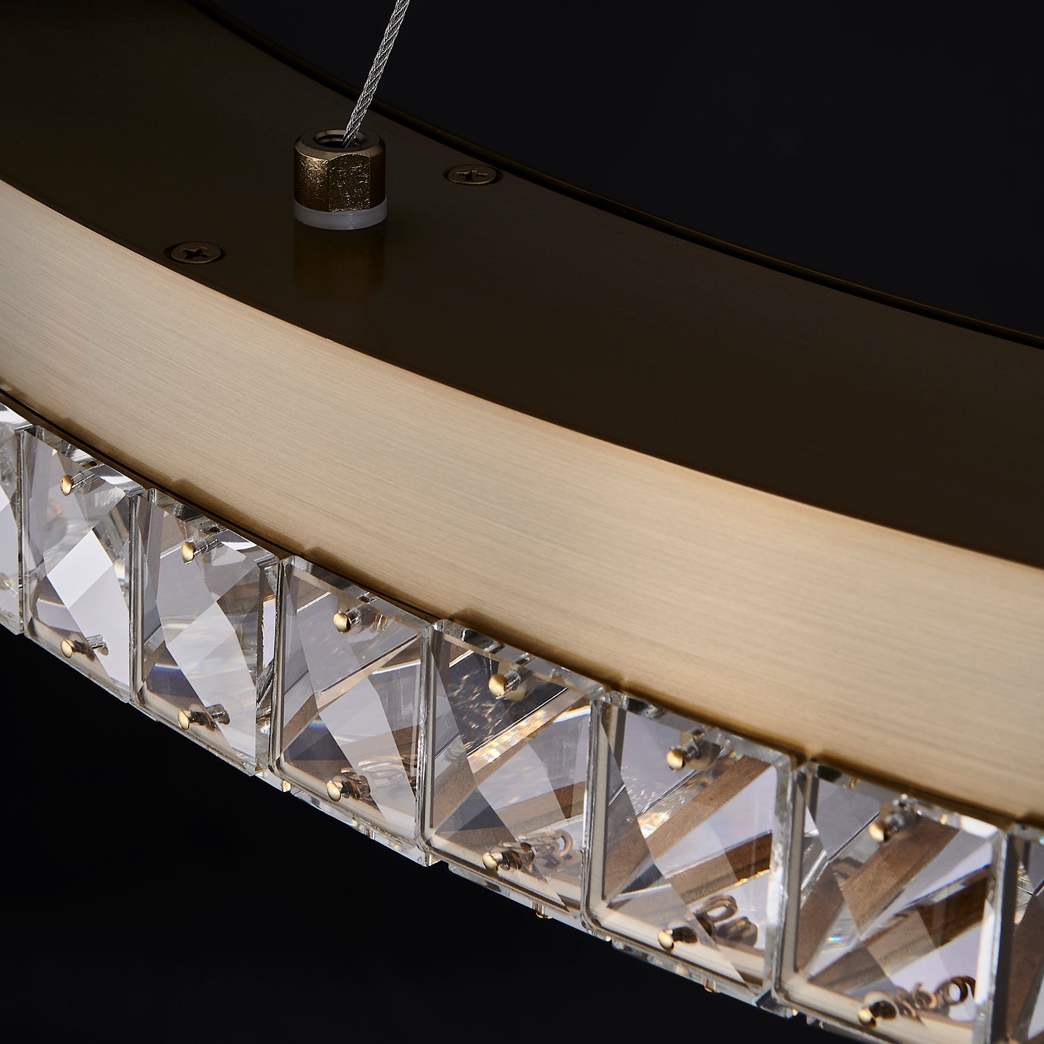 3'' Dama 1 Light Winter Brass Chandelier