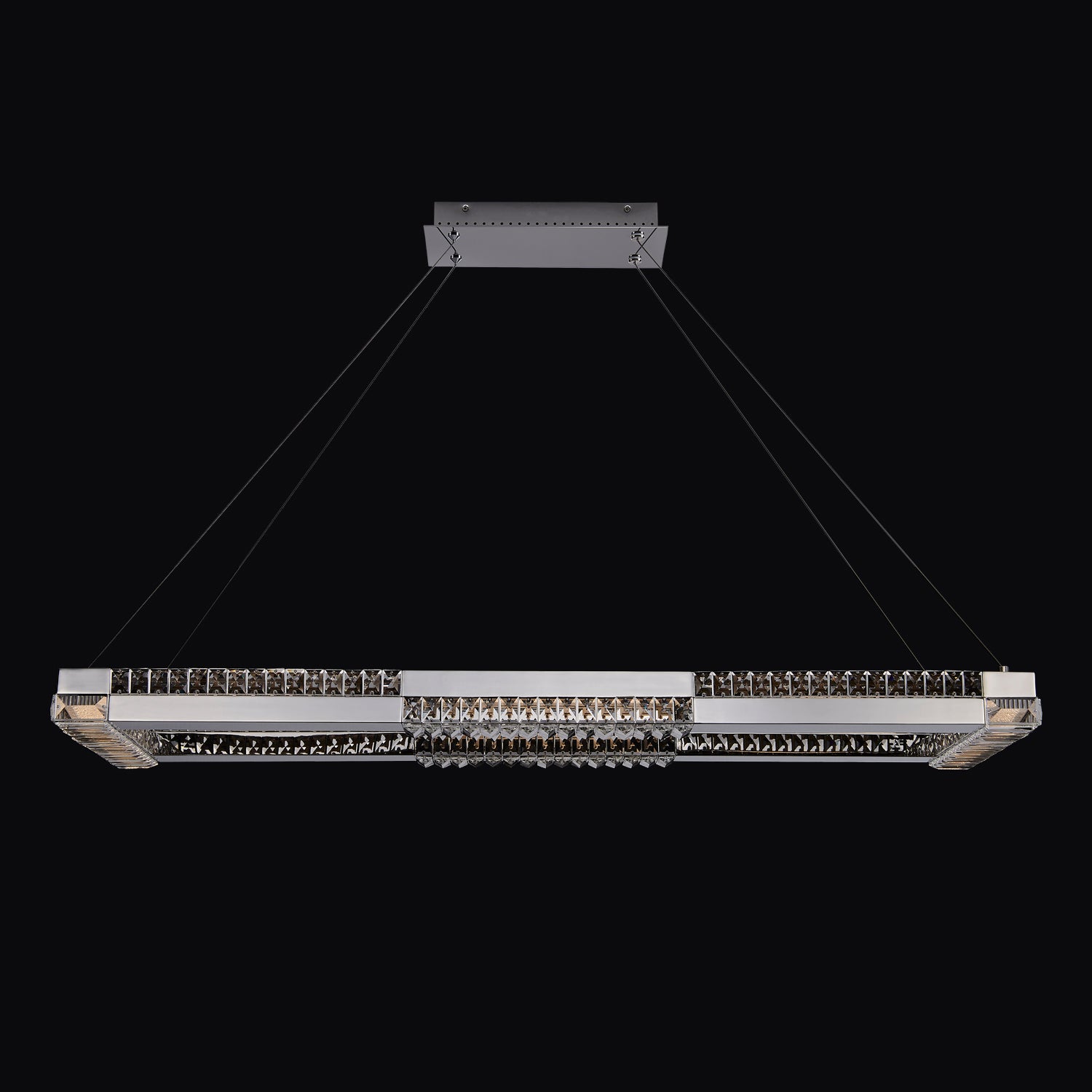 3'' Dama 1 Light Chrome Linear Pendant