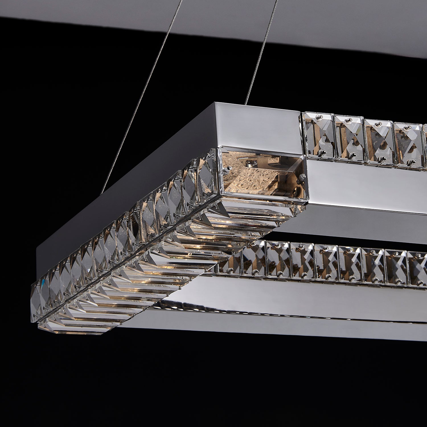 3'' Dama 1 Light Chrome Linear Pendant