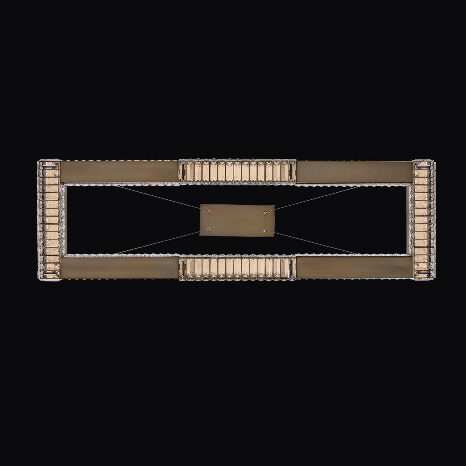 3'' Dama 1 Light Winter Brass Linear Pendant
