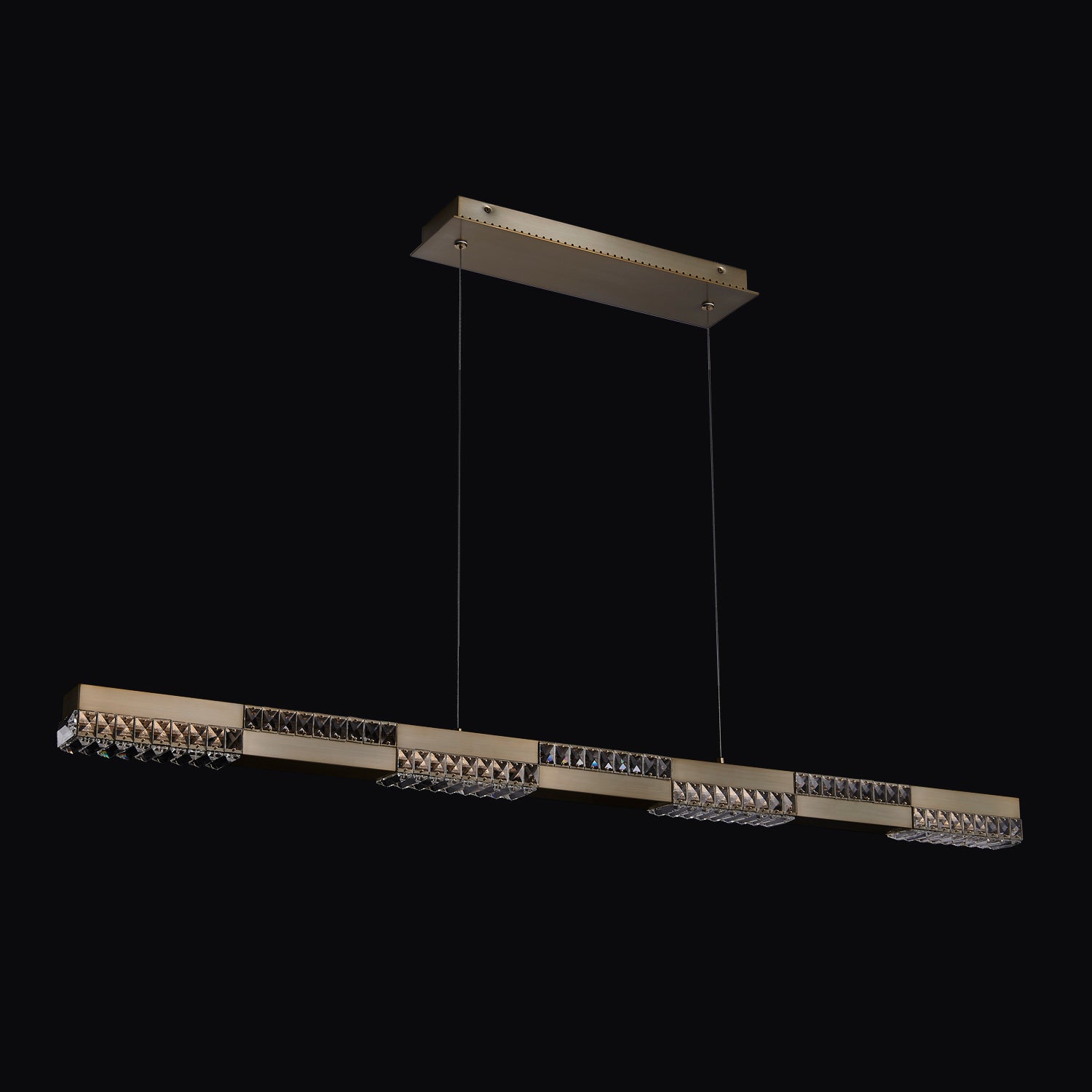 3'' Dama 1 Light Winter Brass Linear Pendant