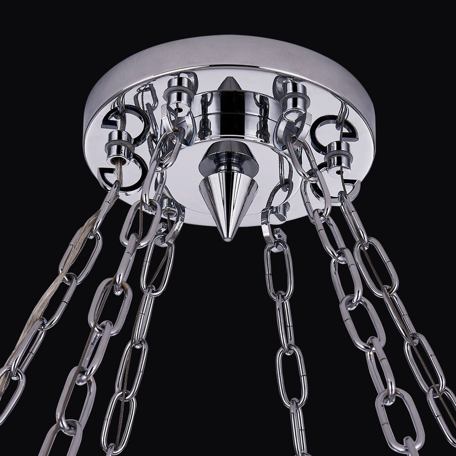 7'' Circolare 12 Light Chrome Chandelier