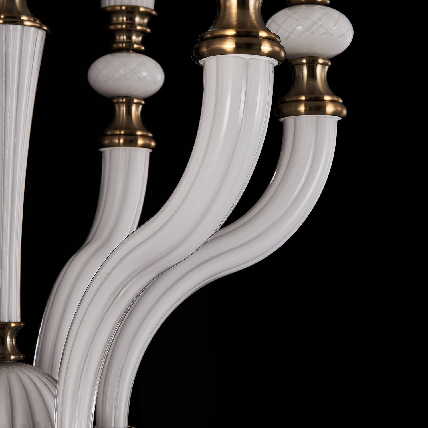 36'' Bianca 6 Light Winter Brass Chandelier