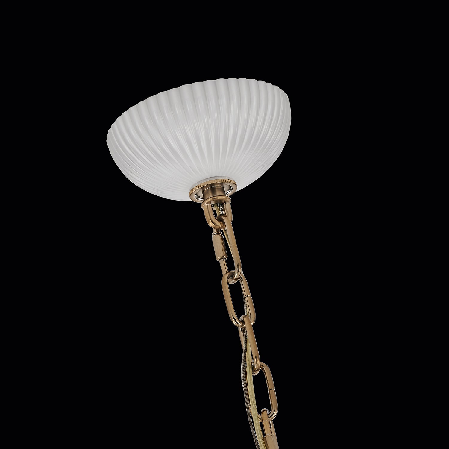 44'' Bianca 16 Light Winter Brass Chandelier