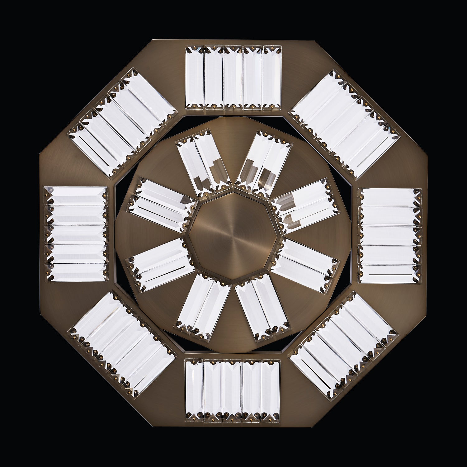 21'' Tempo 1 Light Winter Brass Chandelier