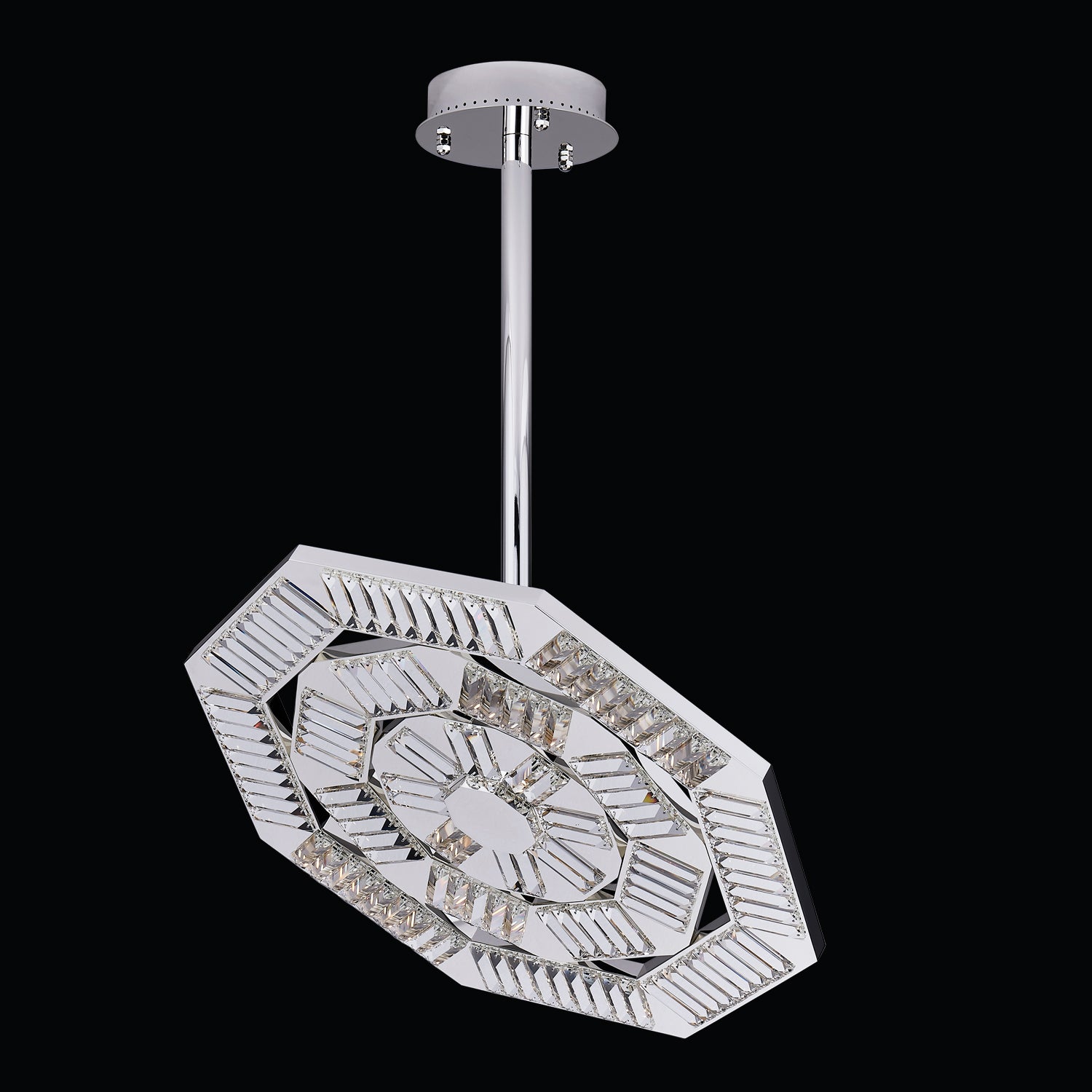 30'' Tempo 1 Light Silver Chandelier