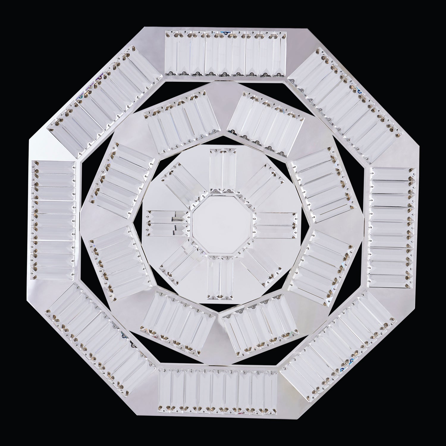 30'' Tempo 1 Light Silver Chandelier