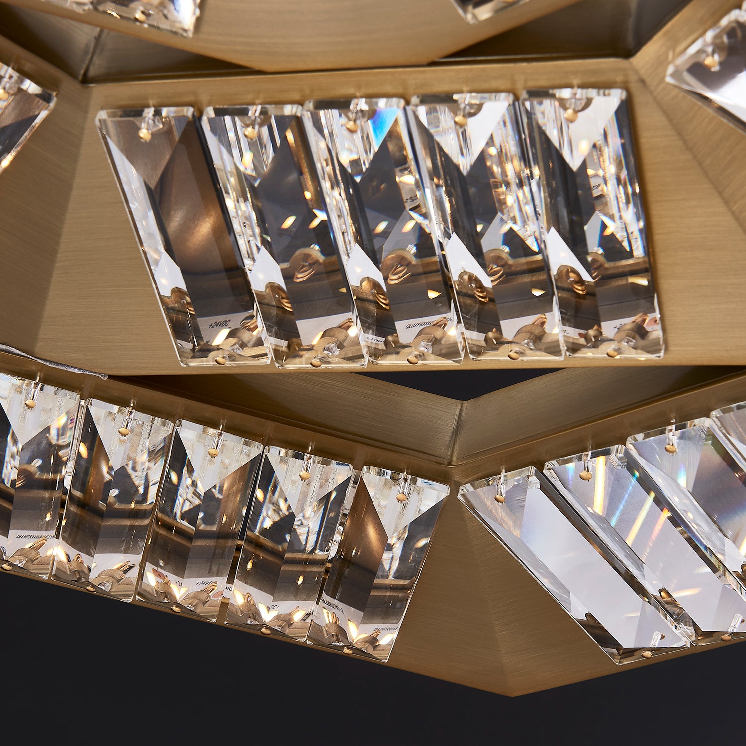 30'' Tempo 1 Light Winter Brass Chandelier