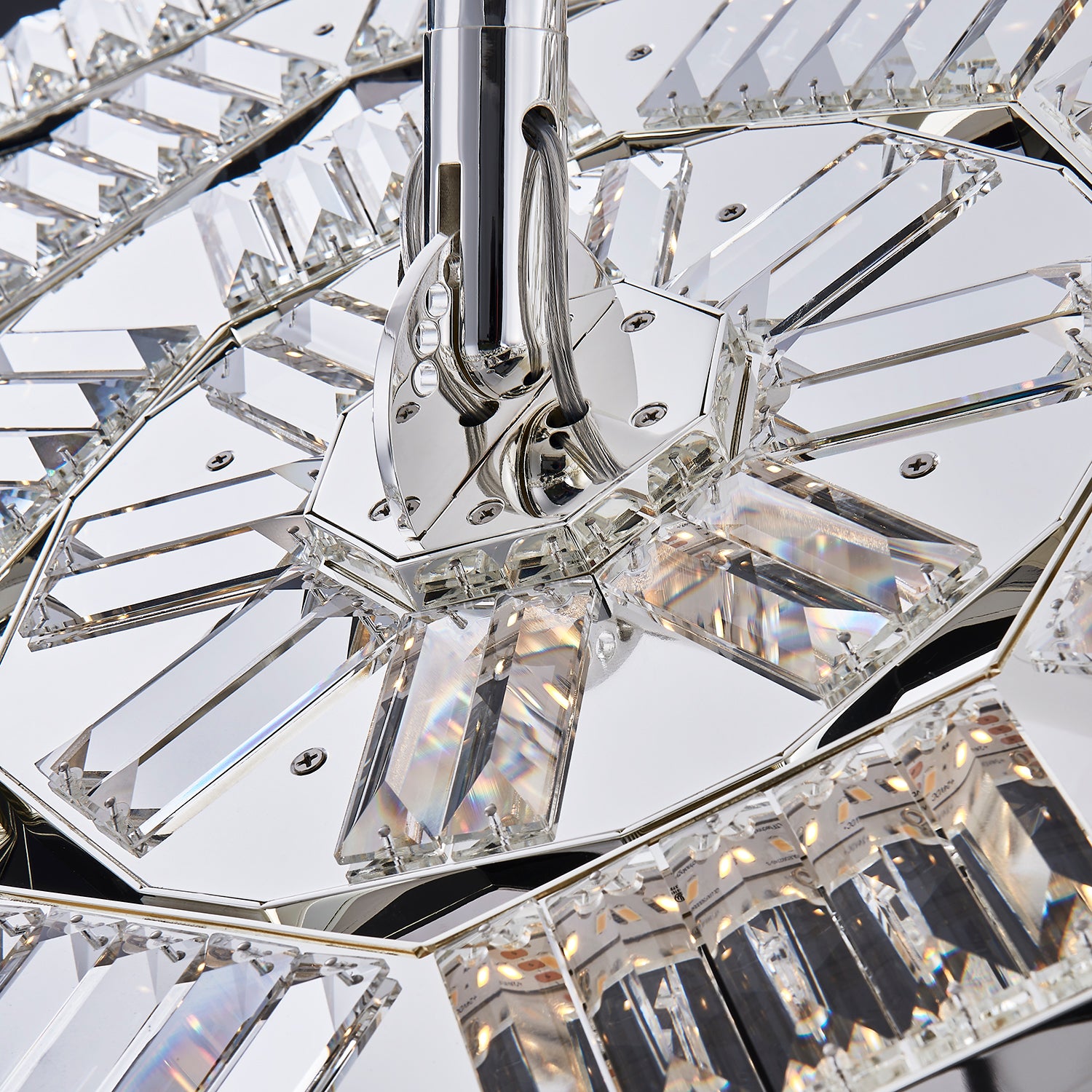 47'' Tempo 1 Light Silver Chandelier