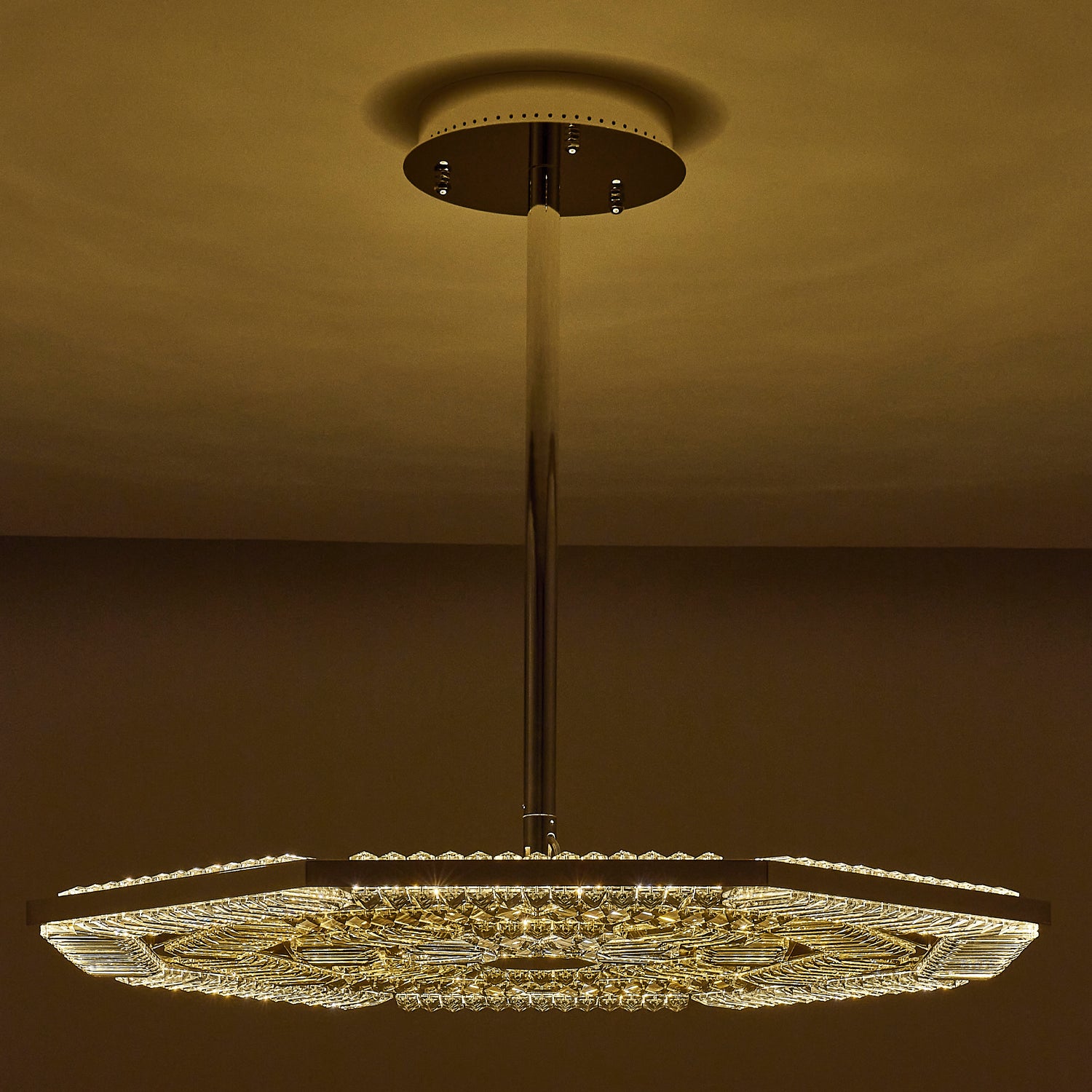 47'' Tempo 1 Light Silver Chandelier