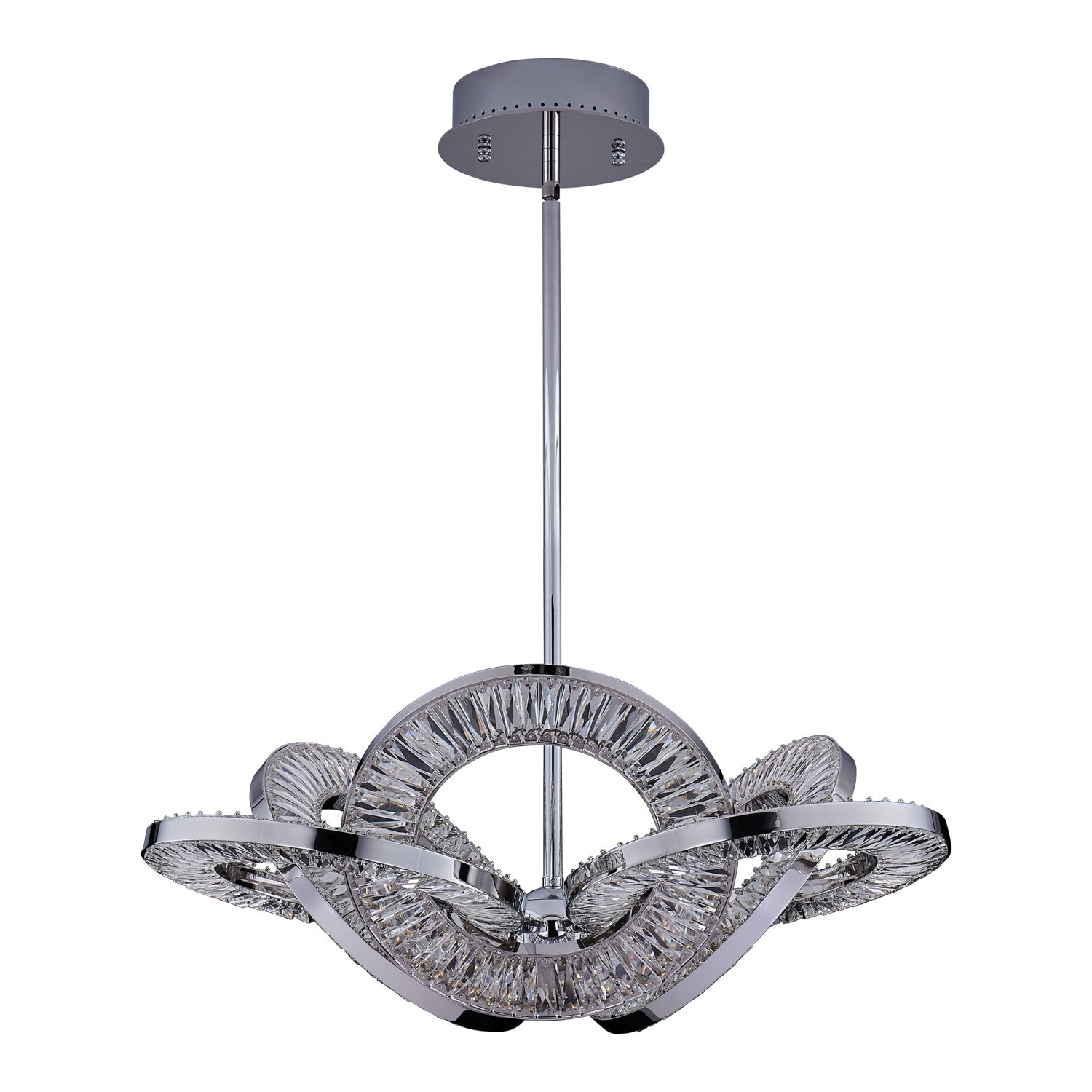 15'' Rotondo 1 Light Chrome Chandelier