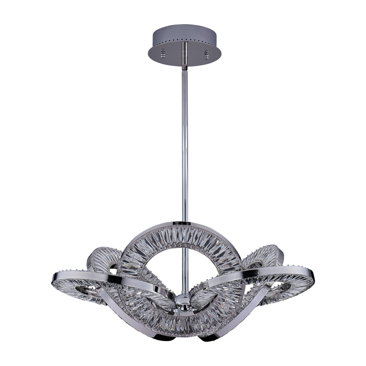 15'' Rotondo 1 Light Chrome Chandelier