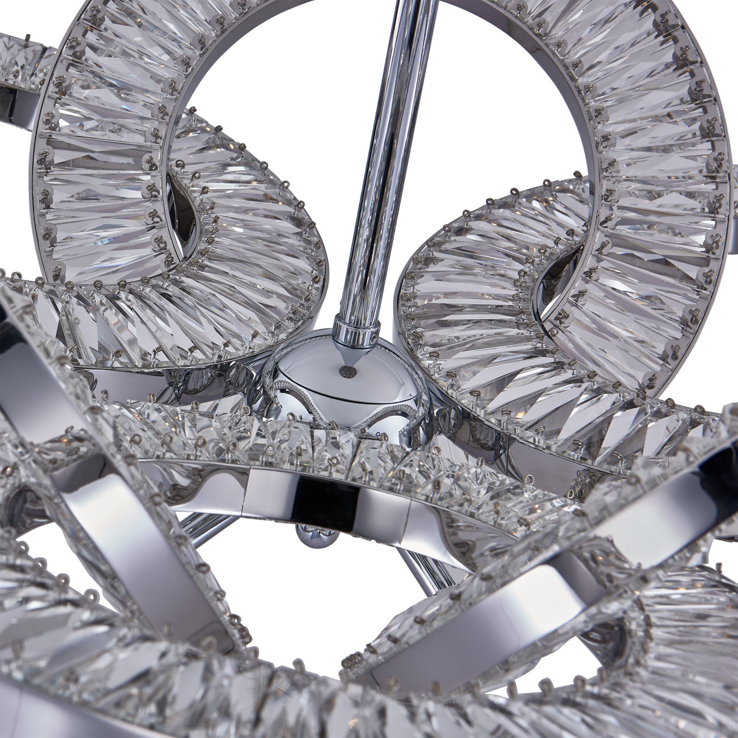 15'' Rotondo 1 Light Chrome Chandelier