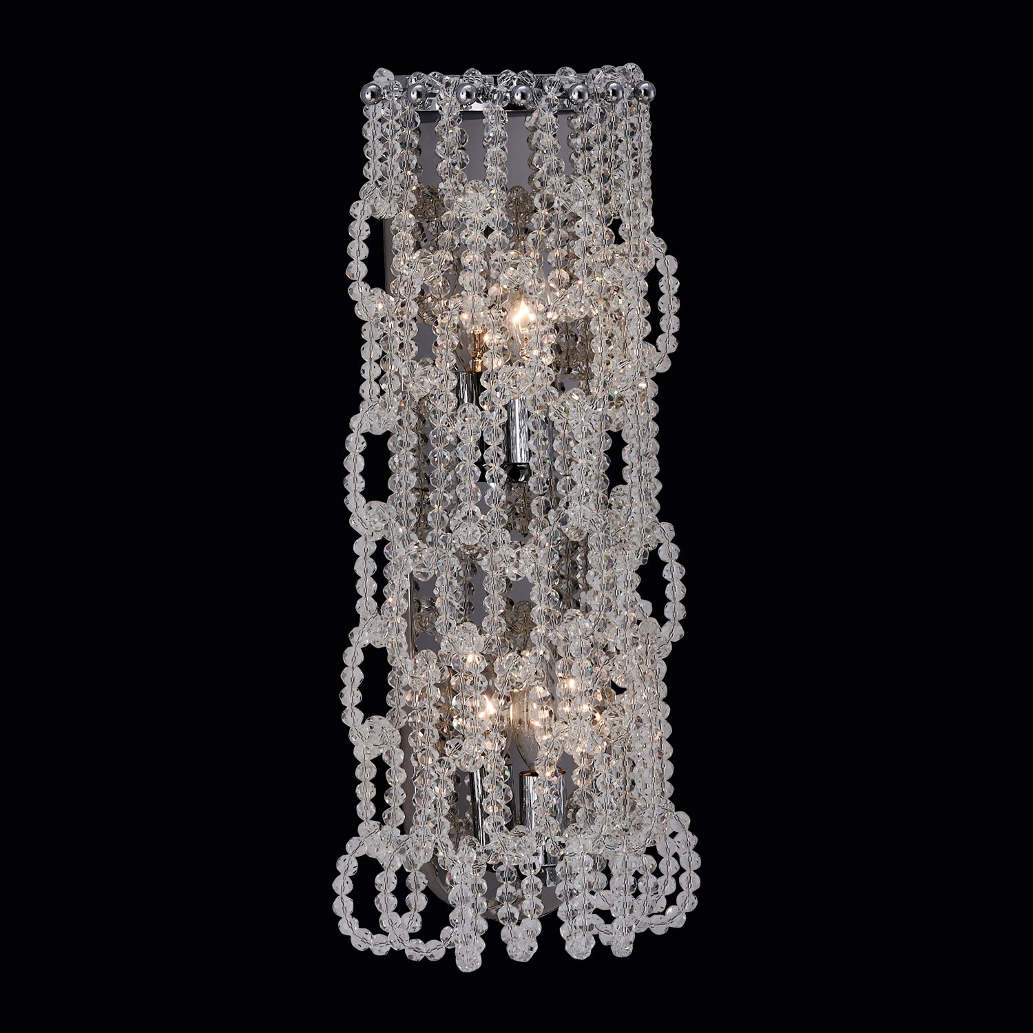 7'' Loops 2 Light Chrome Wall Sconce