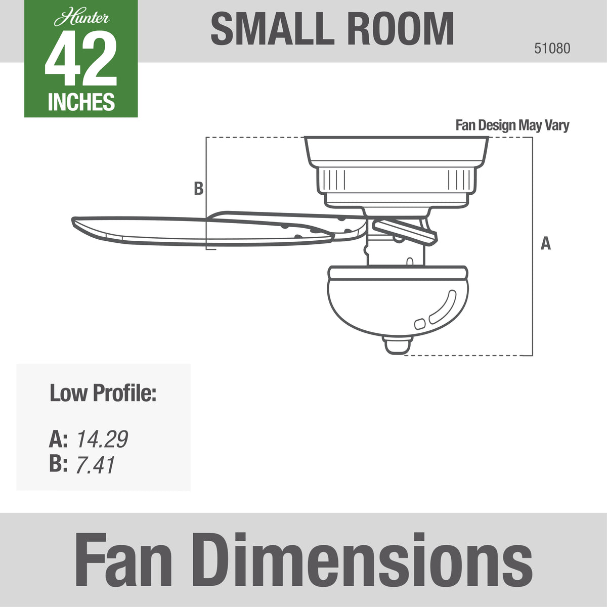 42 inch Newsome Fresh White Low Profile Ceiling Fan with LED Light Kit and Pull Chain