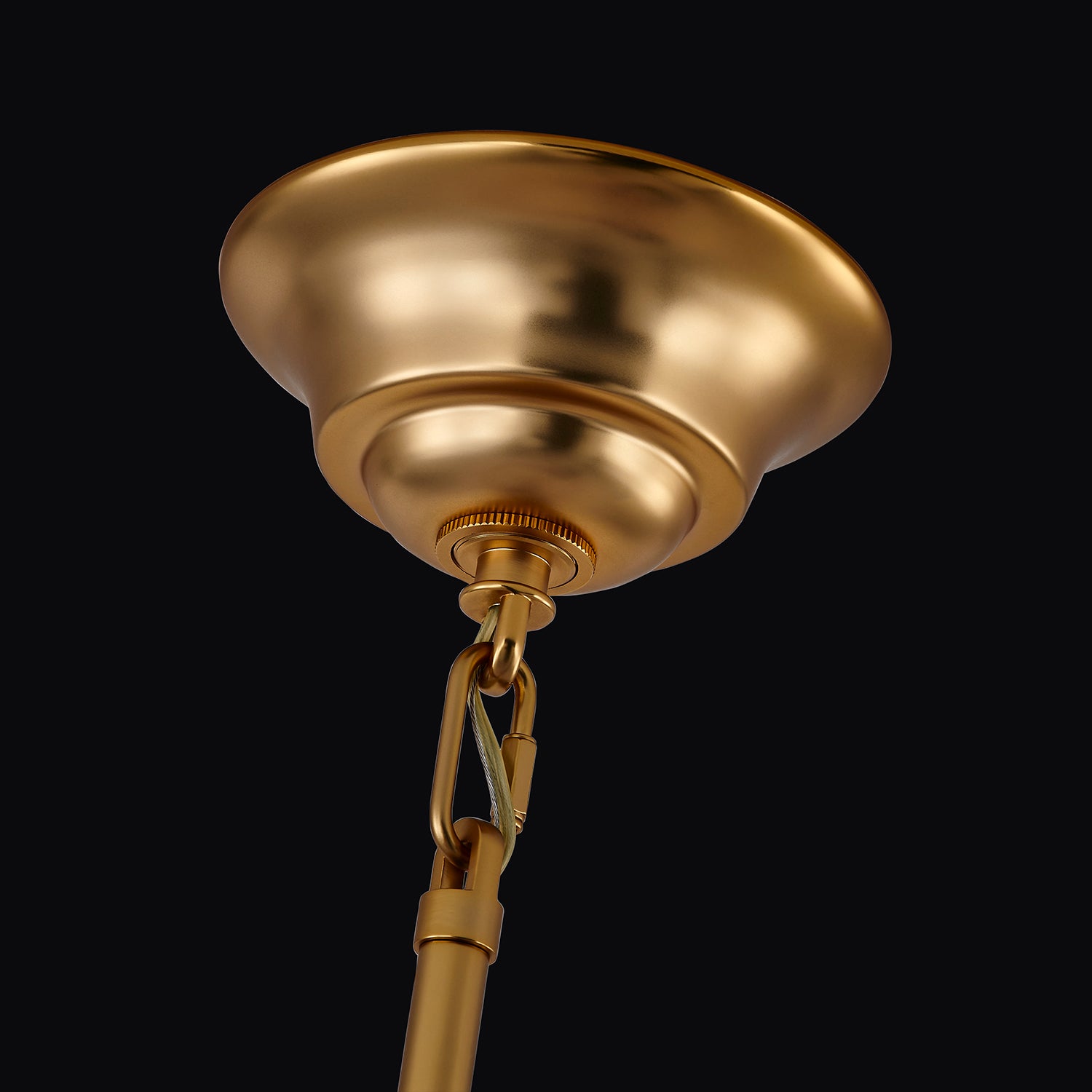 22.5'' Bella 6 Light Antique Brass Chandelier