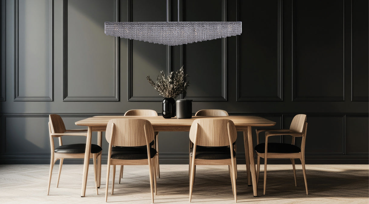 10'' Durant 11 Light Chrome Linear Pendant