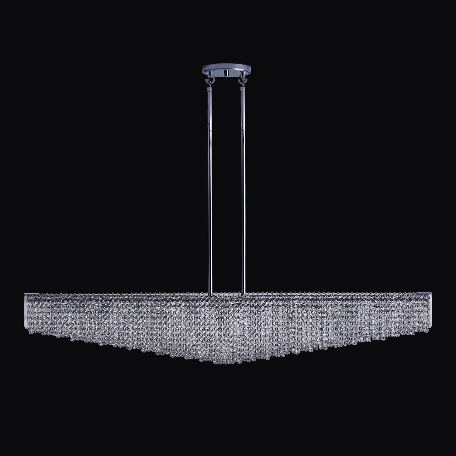 10'' Durant 11 Light Chrome Linear Pendant
