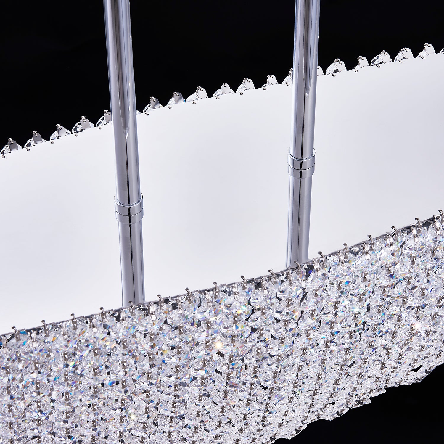 10'' Durant 11 Light Chrome Linear Pendant