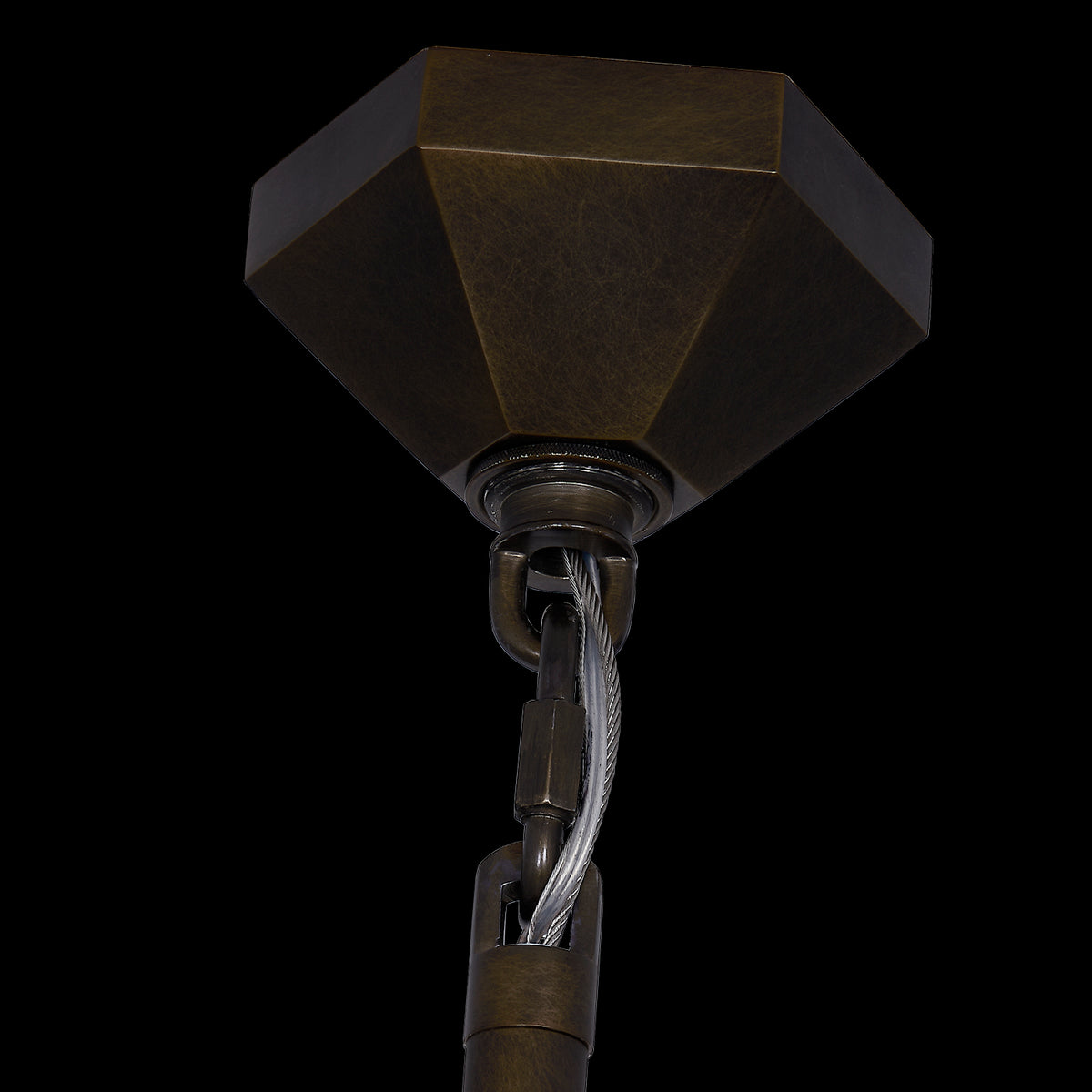 40'' Corna 1 Light Vintage Bronze - VBZ Kalco Chandelier