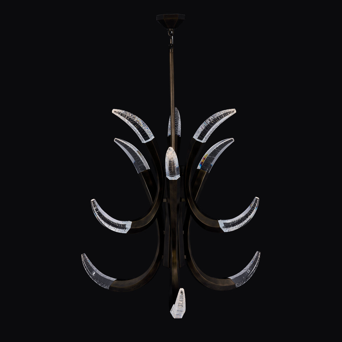 50'' Corna 1 Light Vintage Bronze - VBZ Kalco Chandelier