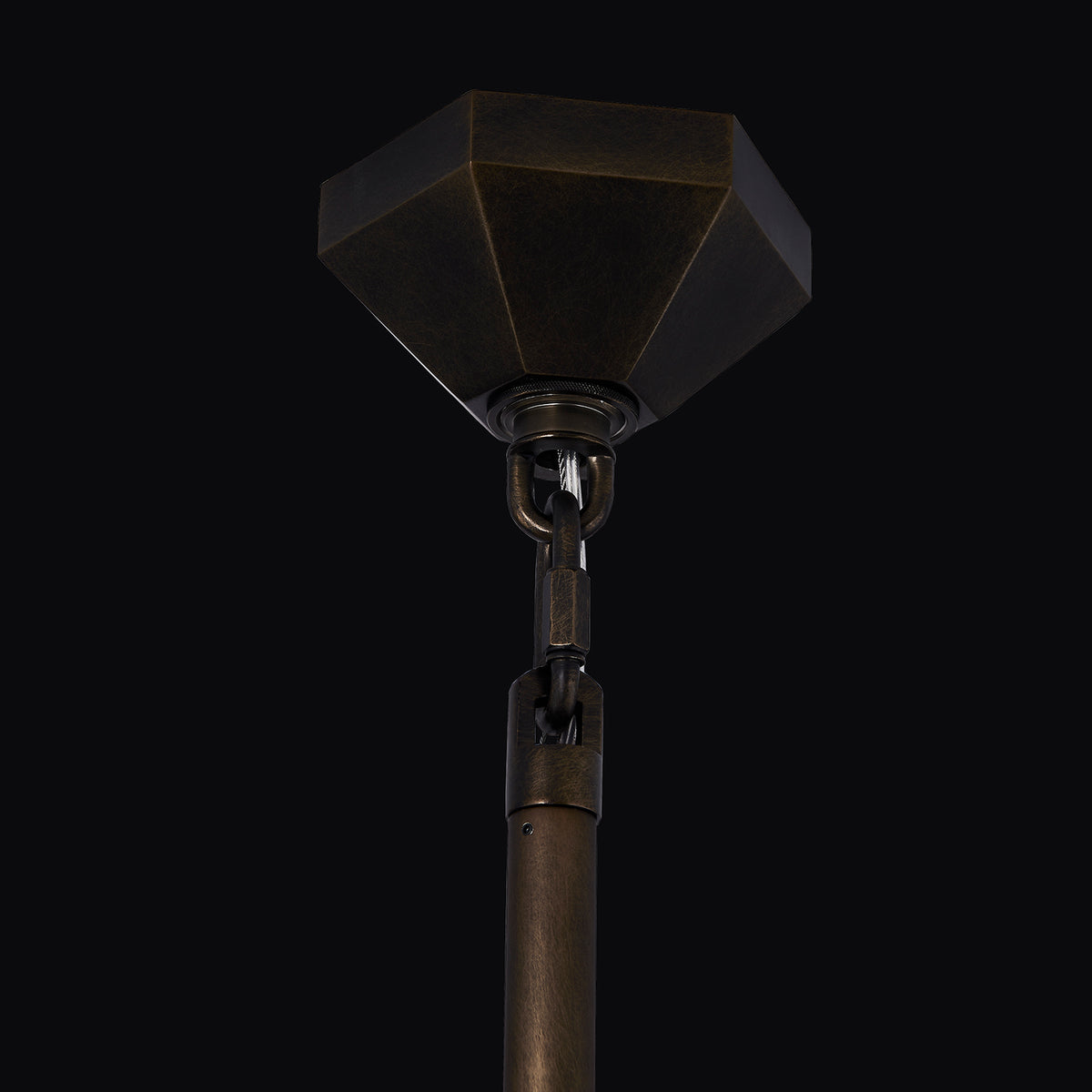 50'' Corna 1 Light Vintage Bronze - VBZ Kalco Chandelier