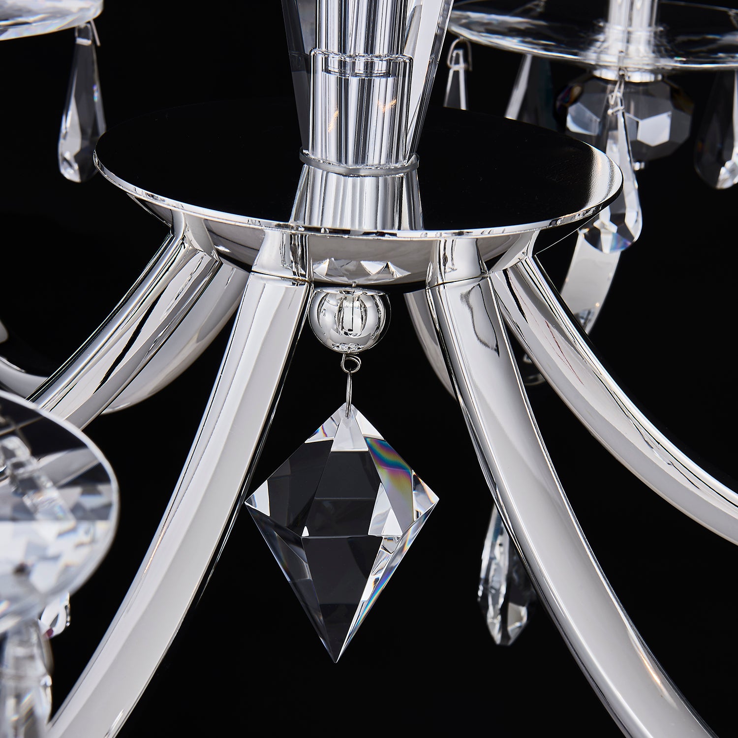 32'' Passo 6 Light Silver Chandelier