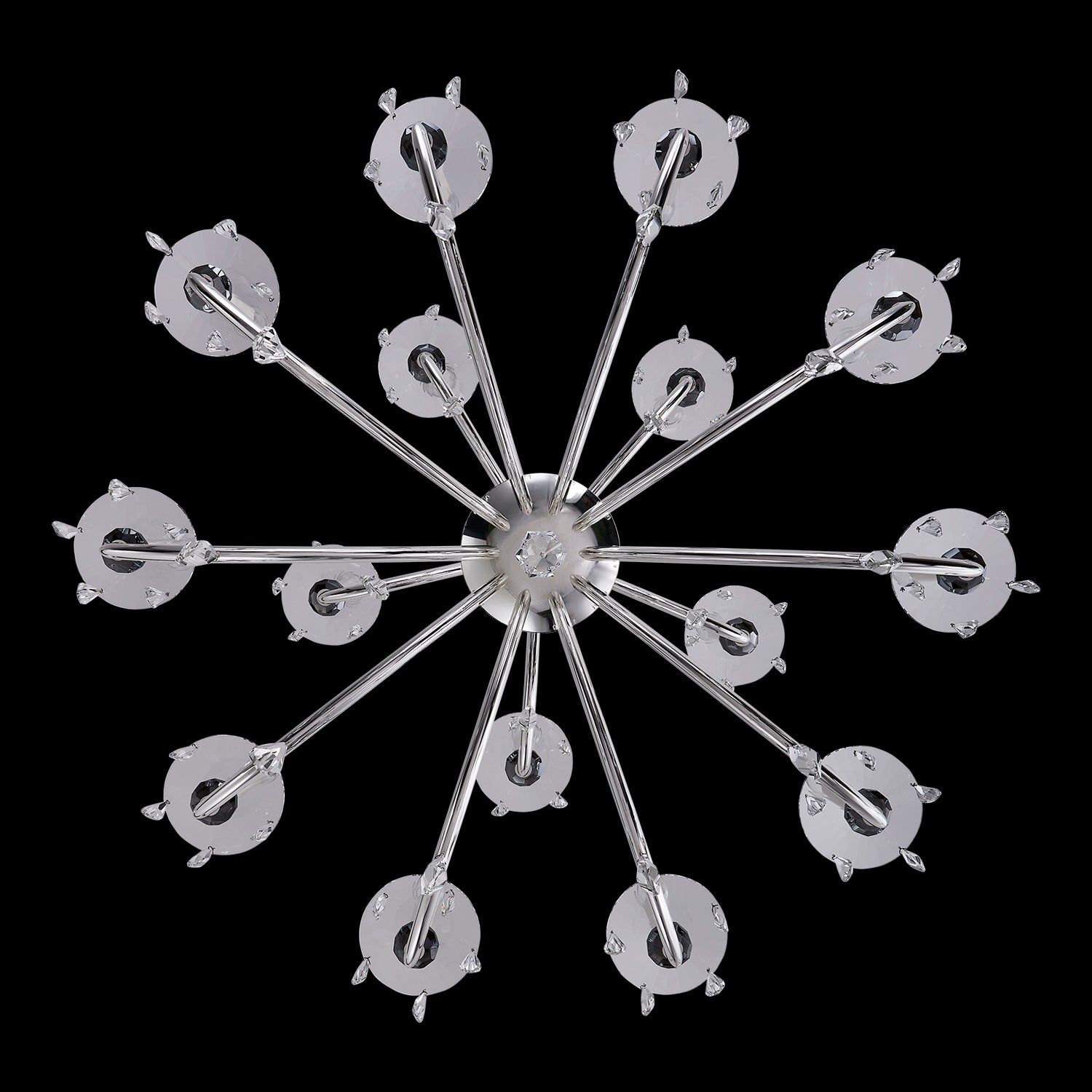 46'' Passo 15 Light Silver Chandelier