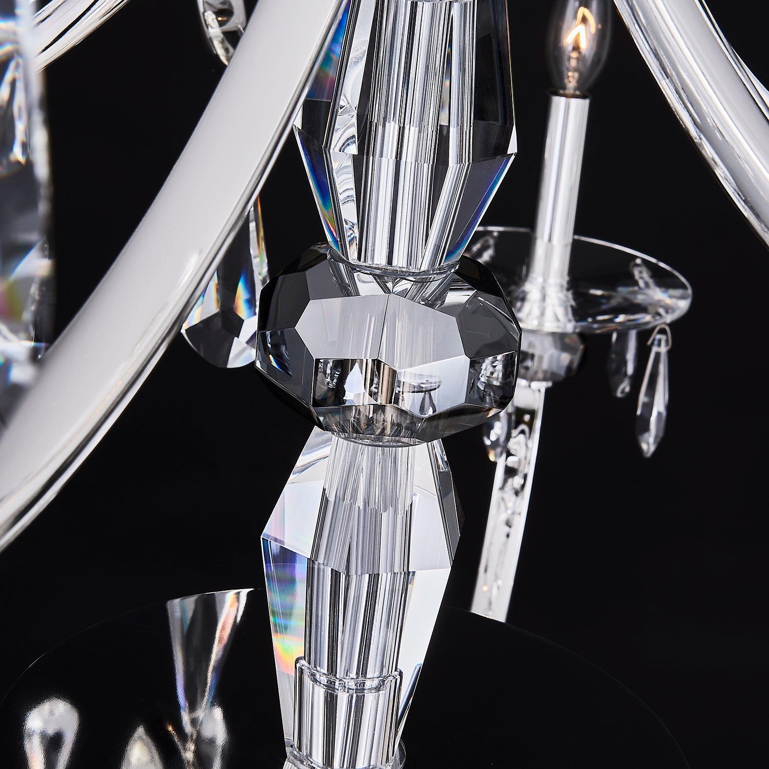 46'' Passo 15 Light Silver Chandelier