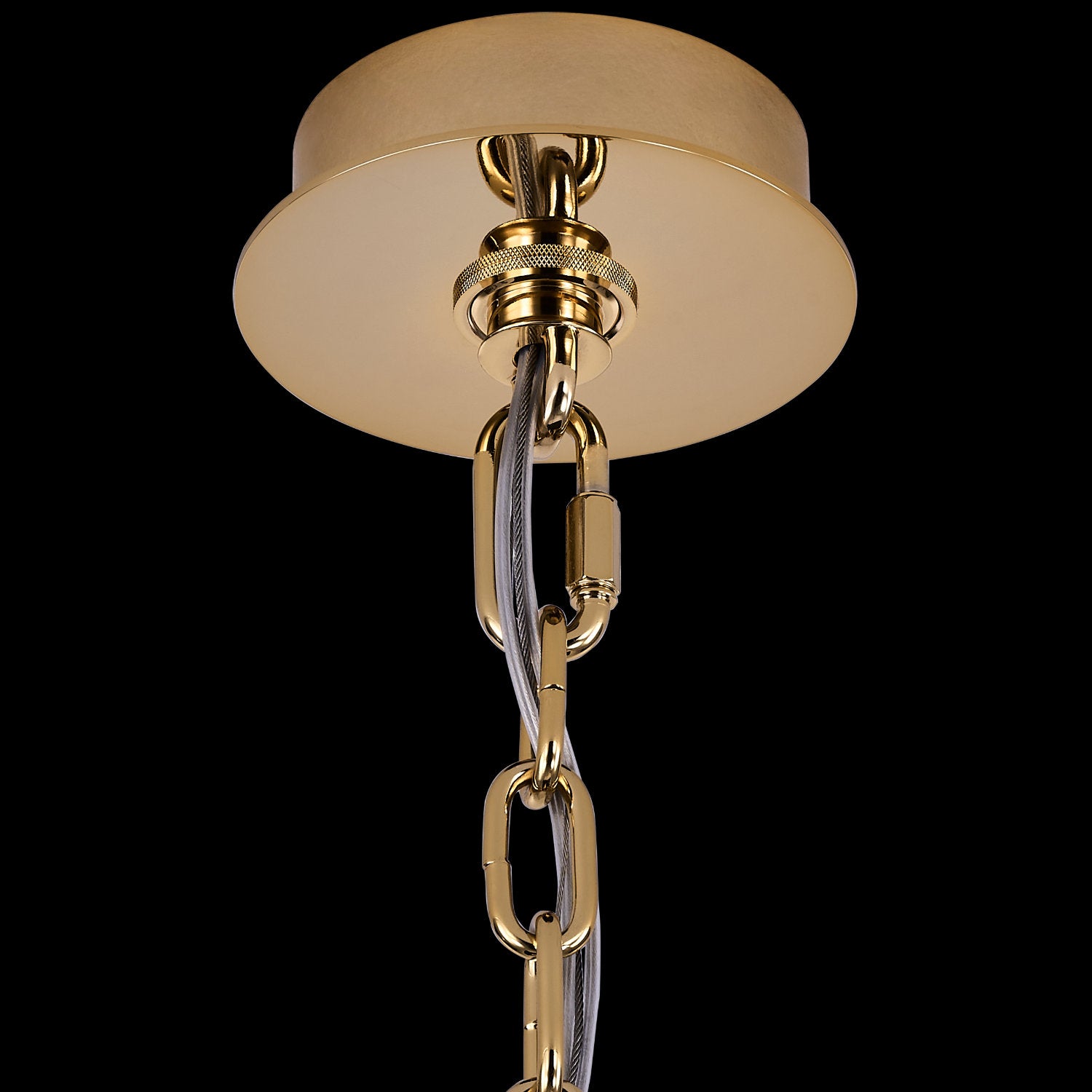 110'' Cadere 42 Light Two Tone 18K Gold Chandelier