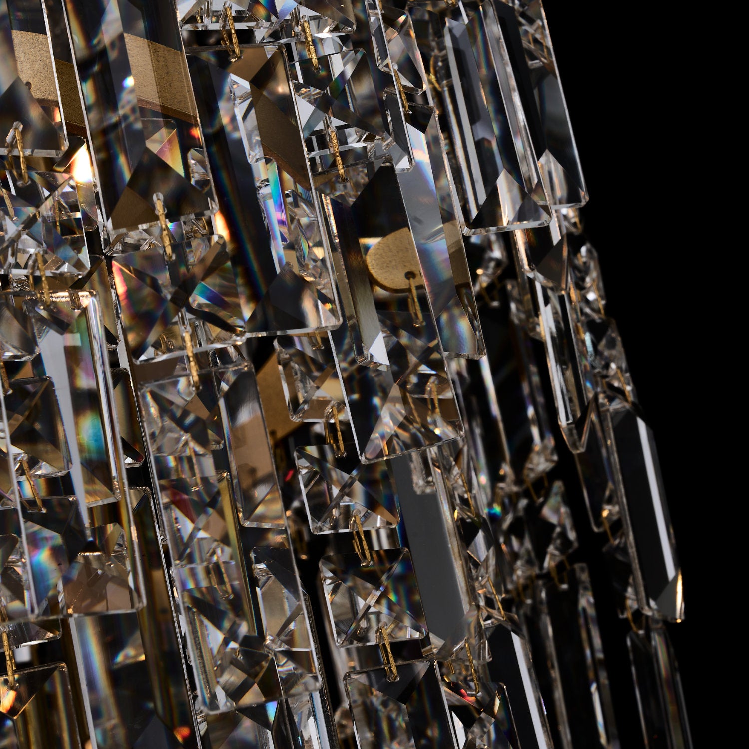 110'' Cadere 42 Light Two Tone 18K Gold Chandelier