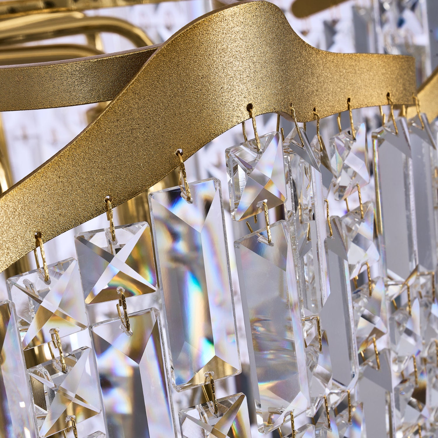 110'' Cadere 42 Light Two Tone 18K Gold Chandelier