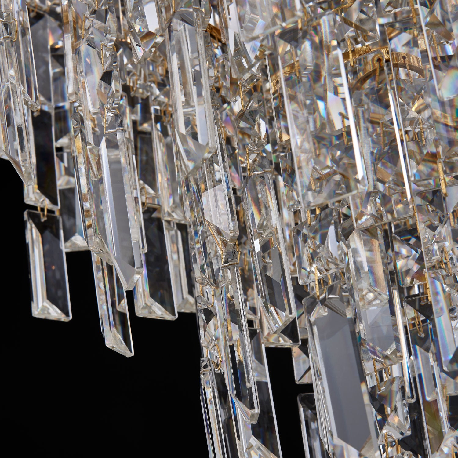 25'' Cadere 15 Light Two Tone 18K Gold Chandelier