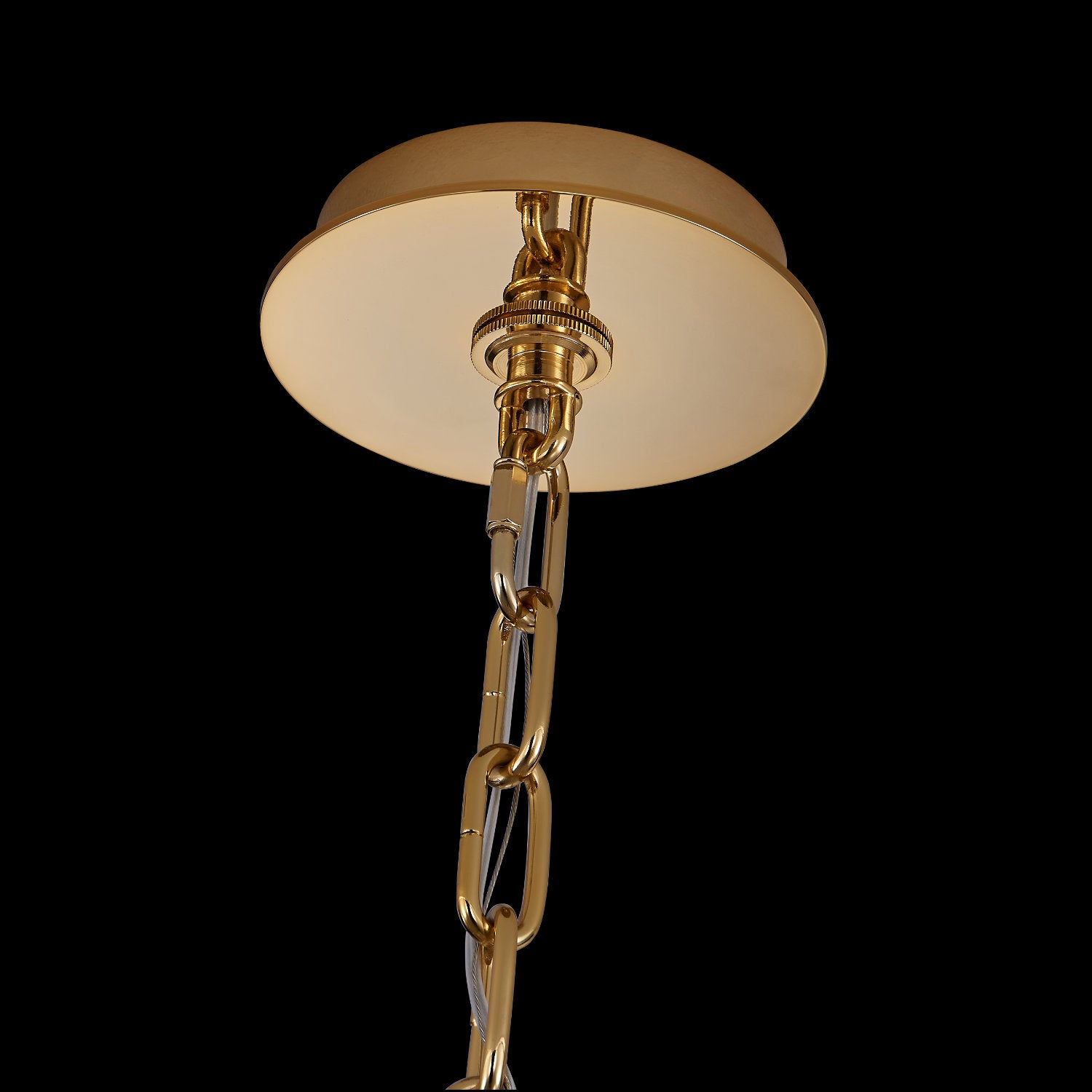 33'' Cadere 24 Light Two Tone 18K Gold Chandelier
