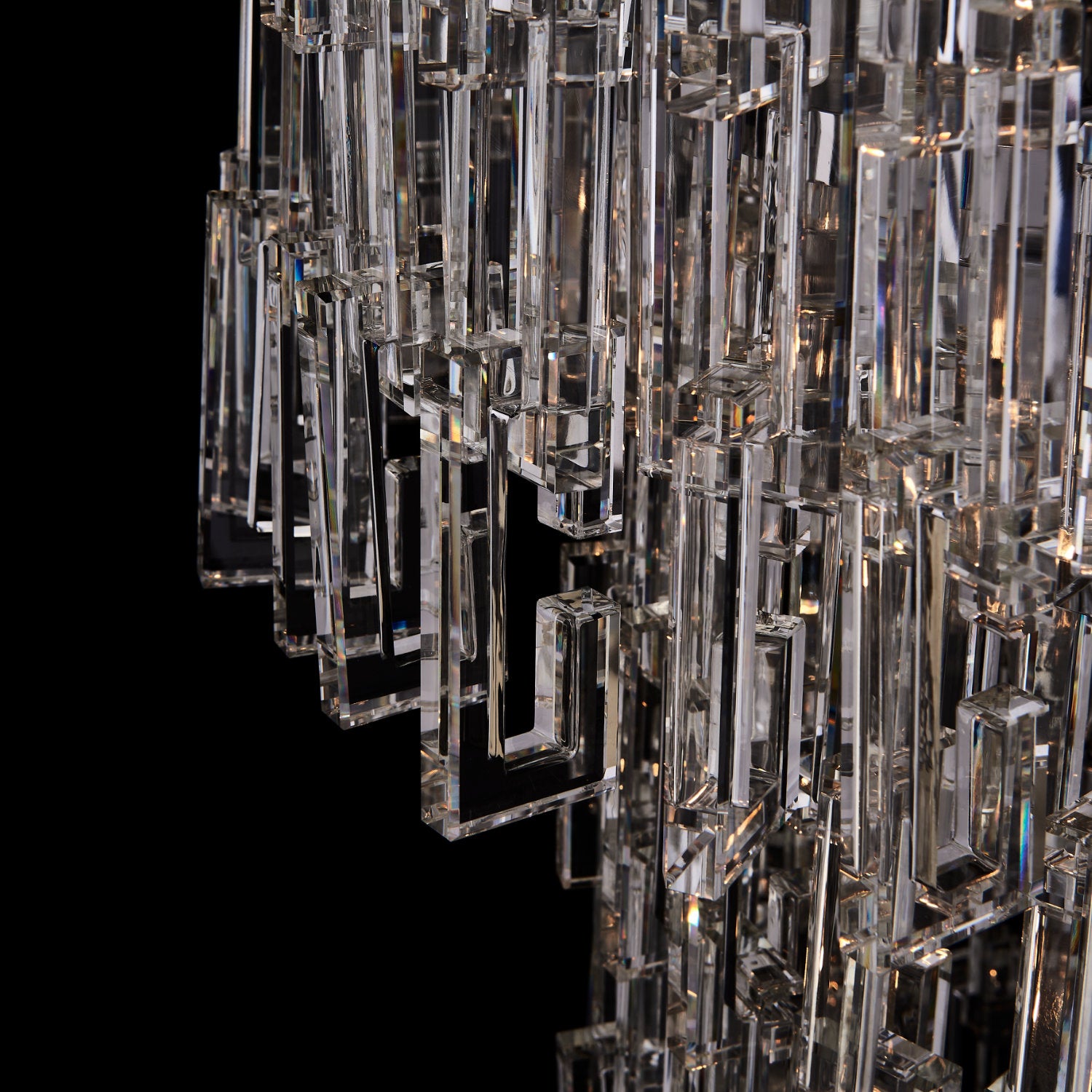 95'' Catene 52 Light Chrome Chandelier