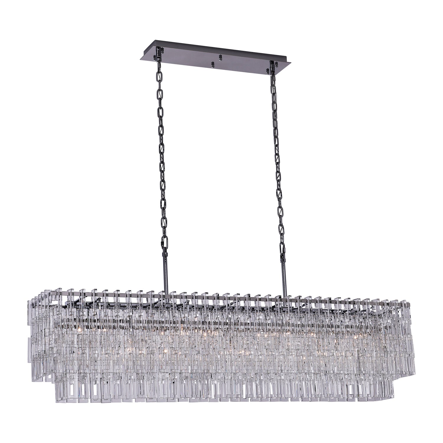23'' Catene 7 Light Chrome Linear Pendant
