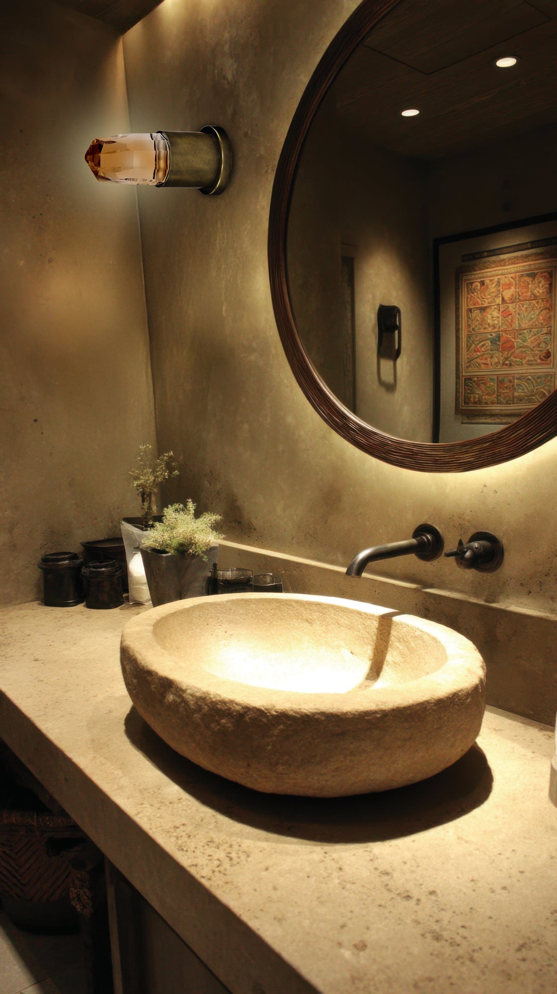 5'' Ore 1 Light True Brass Wall Sconce
