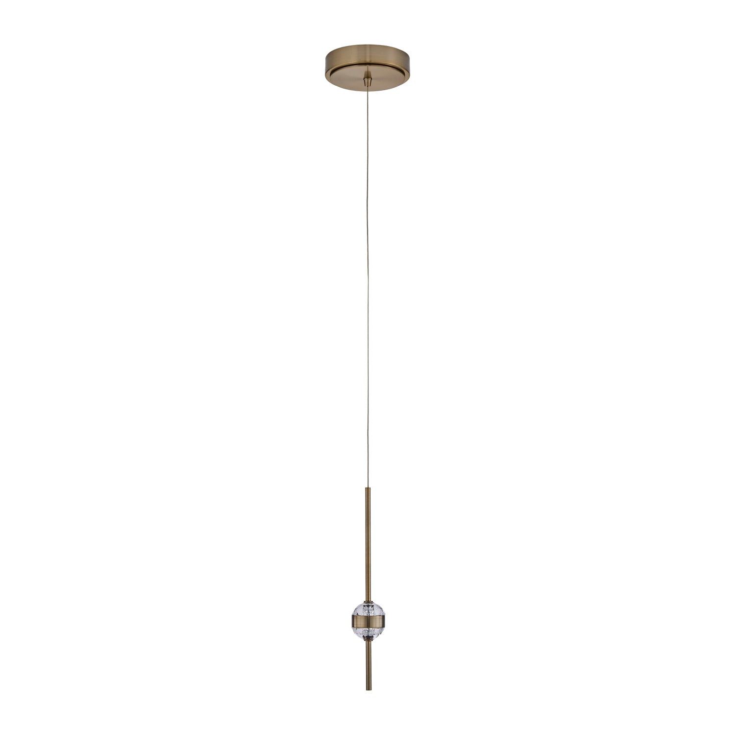 14'' Goccia 2 Light Winter Brass Mini Pendant
