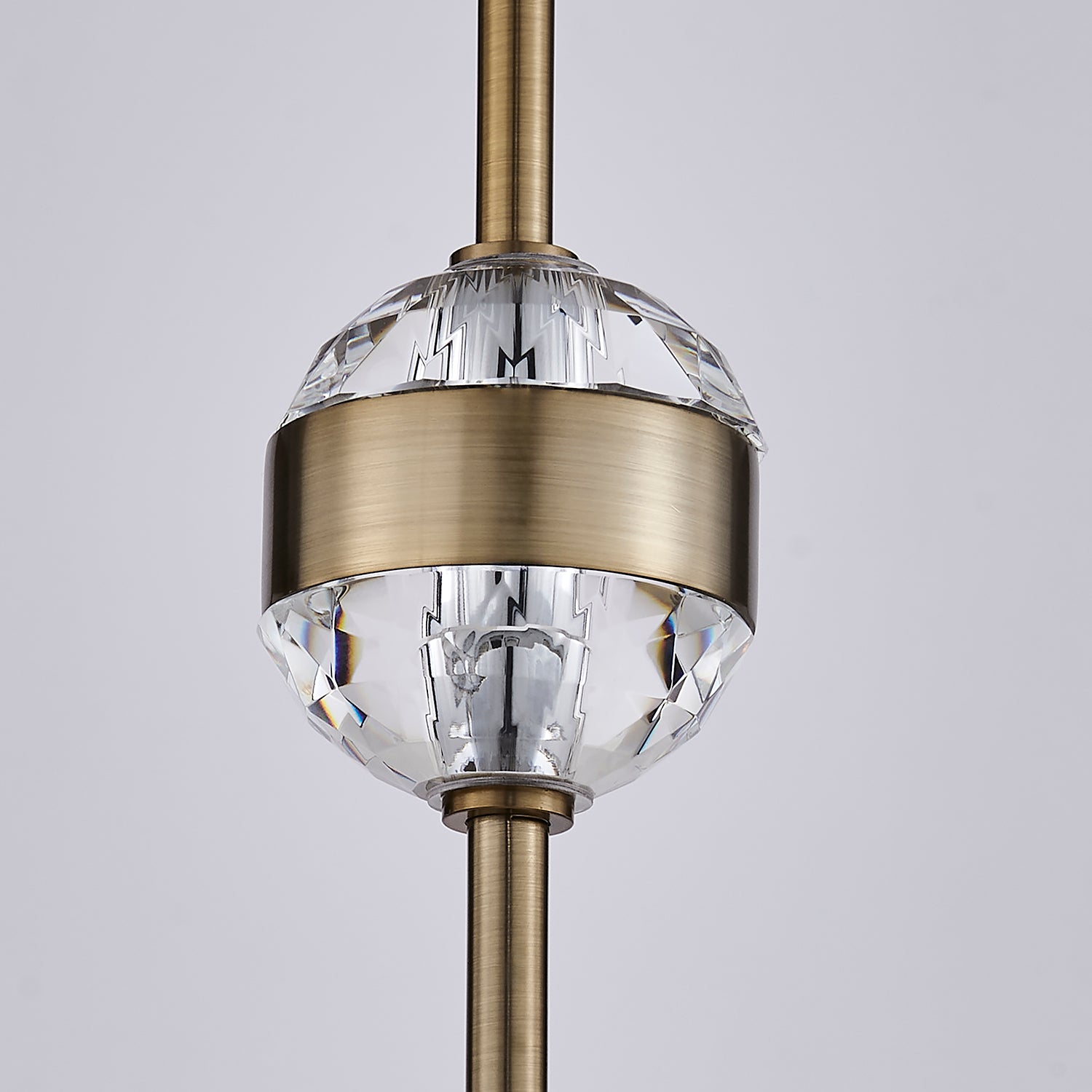 14'' Goccia 2 Light Winter Brass Mini Pendant