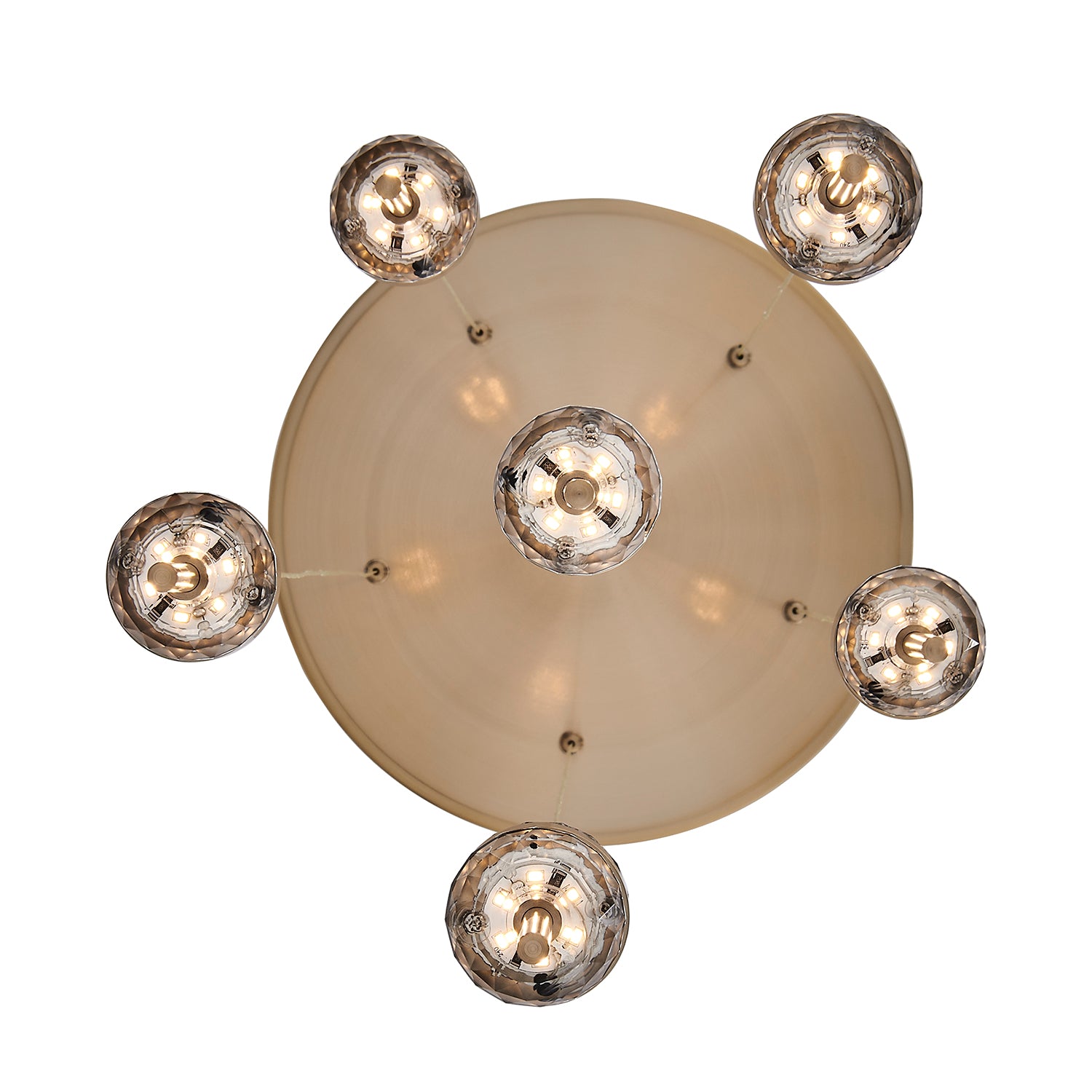 14'' Goccia 12 Light Winter Brass Chandelier