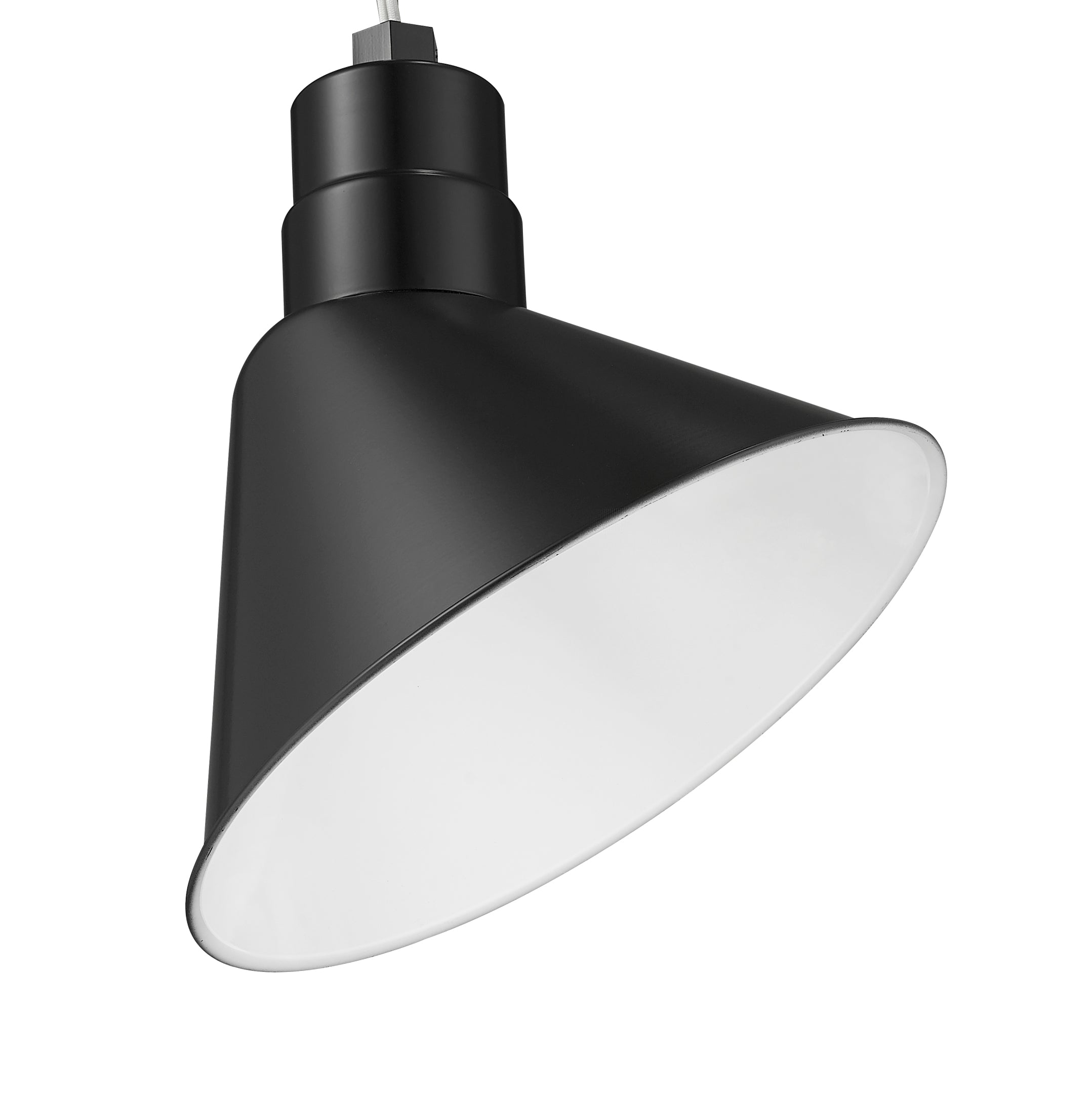 12-inch R Series Satin Black Angle Shade