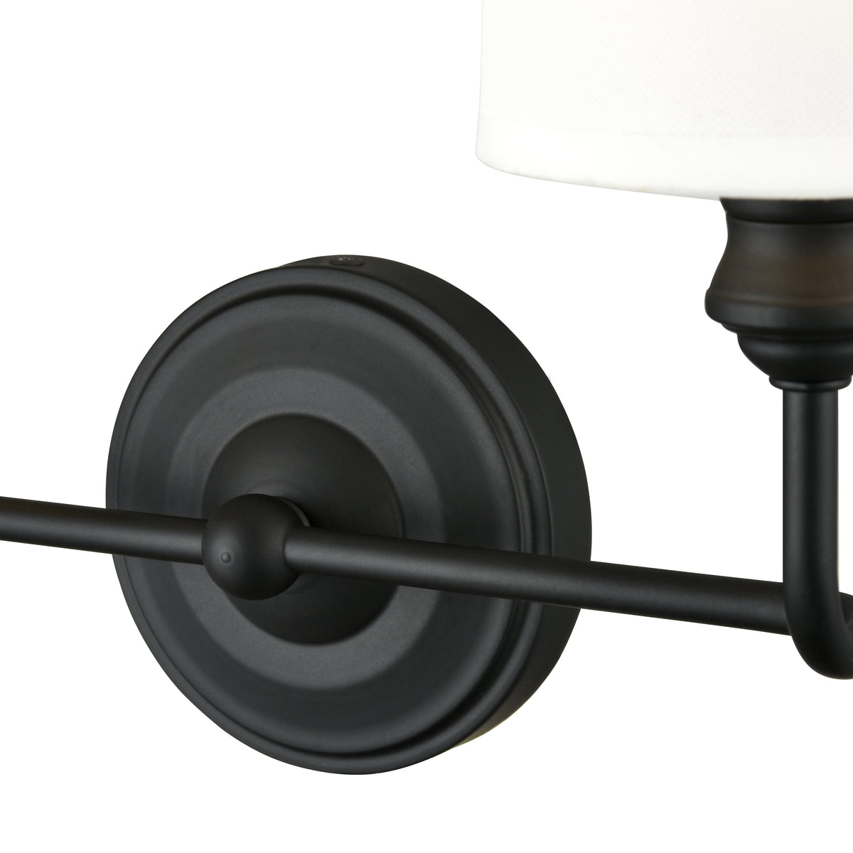 15.25'' Leena Matte Black 2 Light Bath Vanity