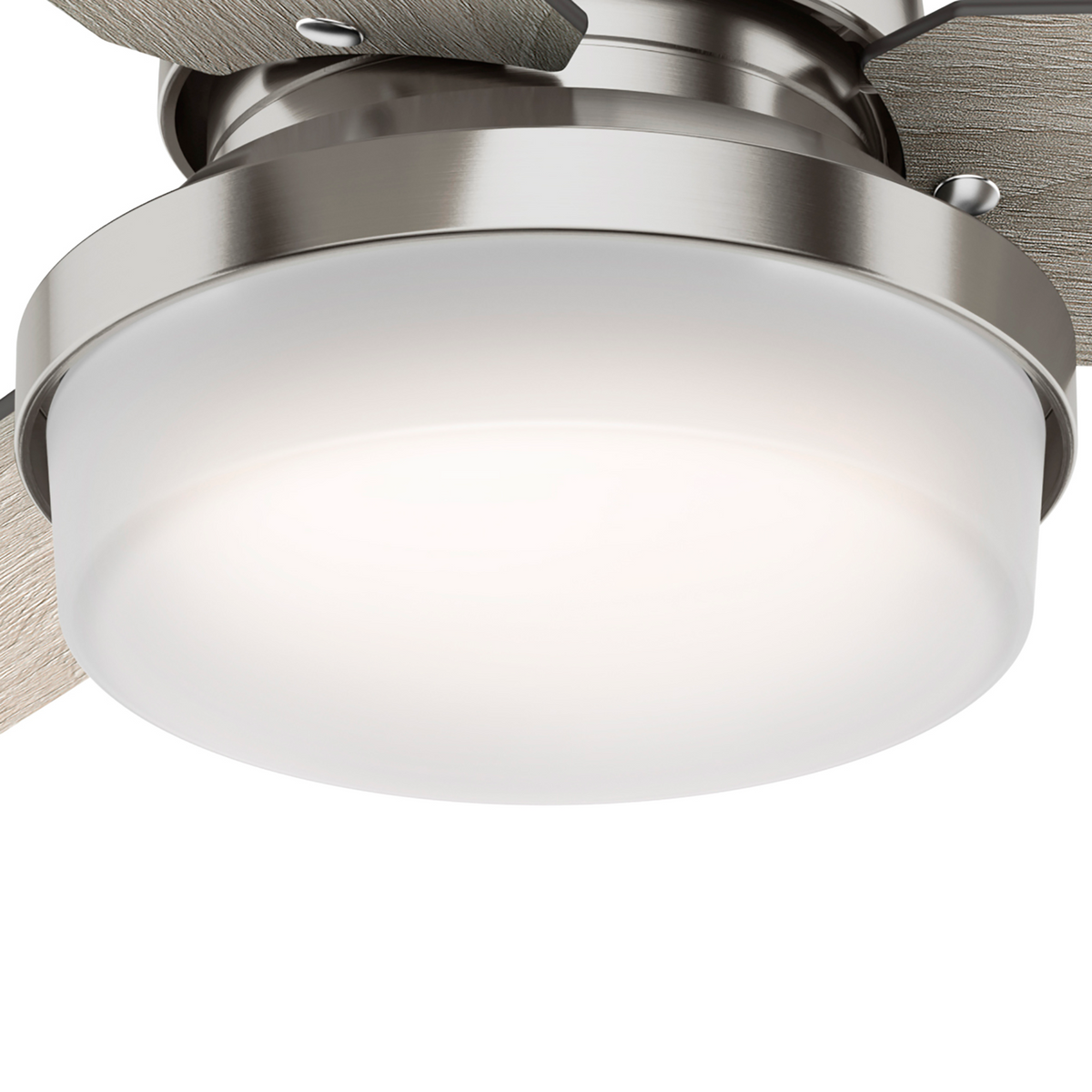 44 inch Sentinel Brushed Nickel Ceiling Fan with LED Light Kit and Handheld Remote