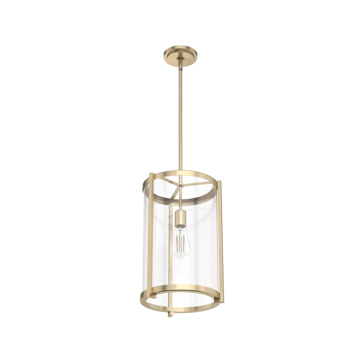 Astwood 11.5-inch 1-light Alturas Gold Pendant with Clear Glass