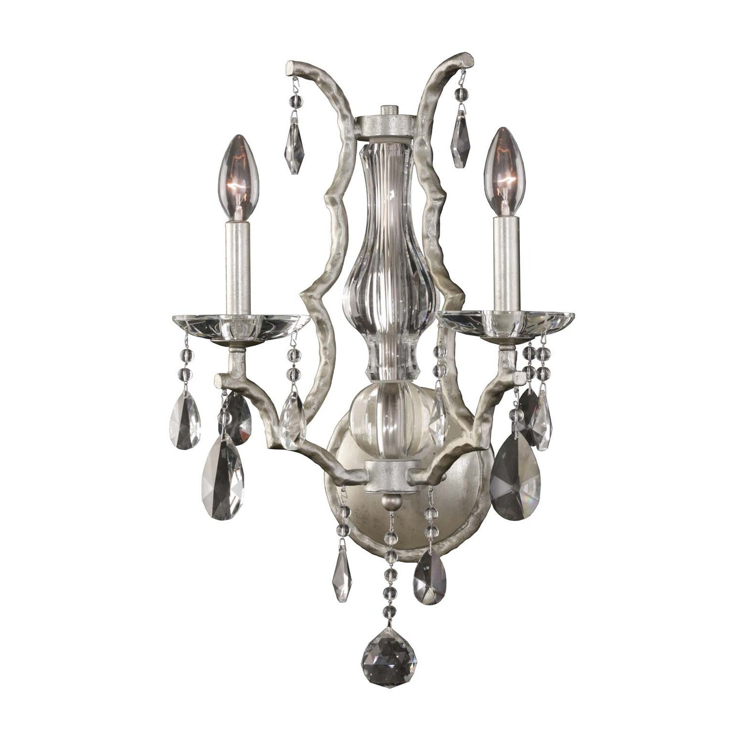 14'' Shorecrest 2 Light Sliver Dollar Wall Sconce