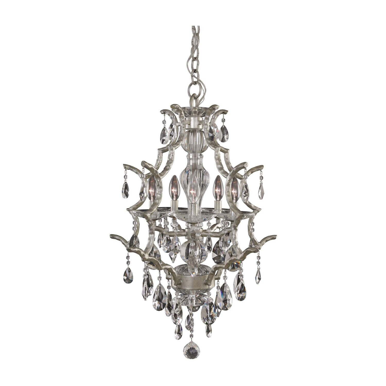 21'' Shorecrest 5 Light Sliver Dollar Wall Sconce